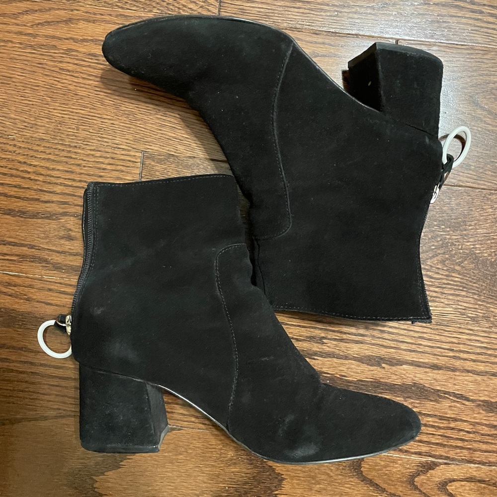 Velvet Urban Outfitters sock booties with block heel